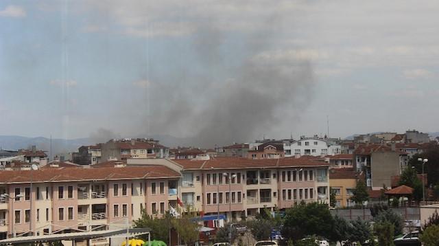 Bursa’da tekstil fabrikasındaki yangın.