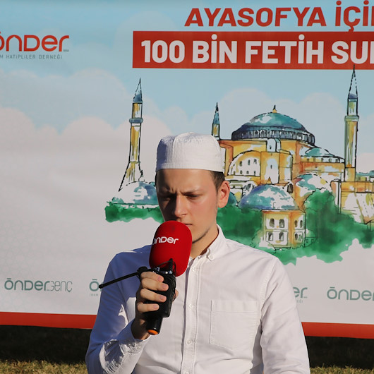 ÖNDER İmam Hatipliler Derneği Ayasofya Camisi için Fetih Suresi okudu