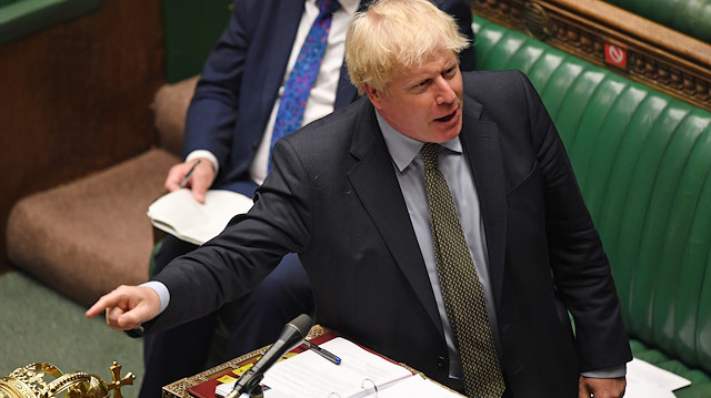Britain's Prime Minister Boris Johnson speaks during question period at the House of Commons in London, Britain July 22, 2020. UK Parliament/Jessica Taylor/Handout via REUTERS 