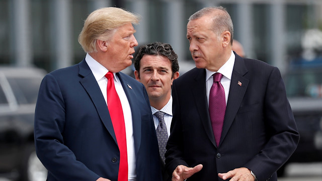 ABD Başkanı Trump ile Cumhurbaşkanı Erdoğan, NATO toplantısında bir araya gelmişti.