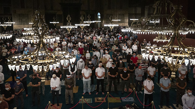 First Morning prayer at Hagia Sophia Mosque