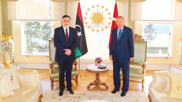 Erdoğan-Serrac görüşmesinde Libya’daki gelişmeler ele alındı.