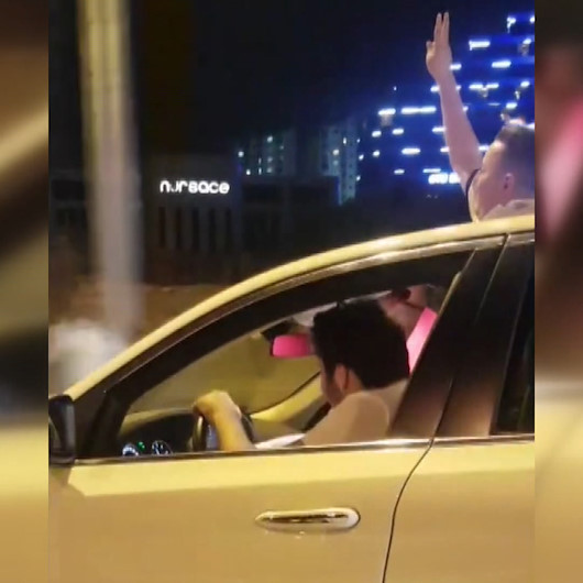 Bakırköyde makas atan trafik magandası o anları kaydetti