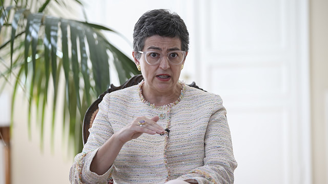 Spanish Minister Arancha Gonzalez Laya in Ankara