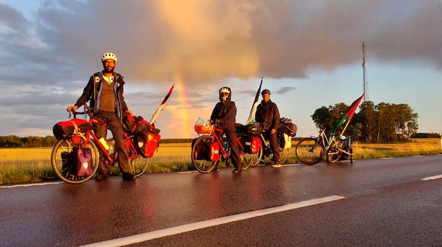 Swedish activist cycles for Gaza