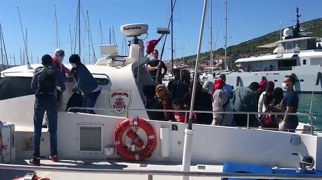 66 sığınmacı Türk Sahil Güvenlik botu tarafından kurtarıldı.