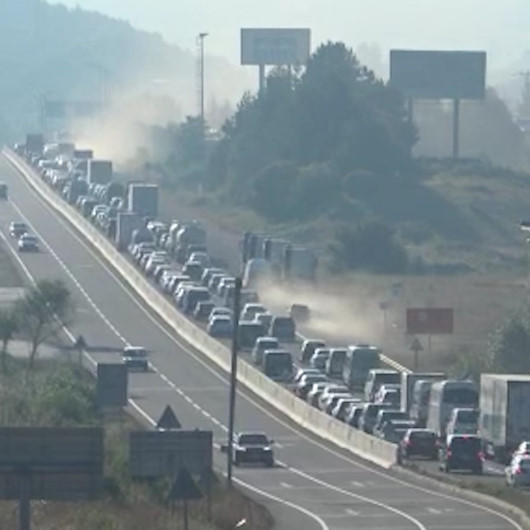 Bolu’da bayram trafiği yoğunluğu başladı