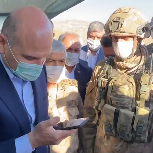 Cumhurbaşkanı Erdoğan Cudi Dağındaki askerlerle bayramlaştı