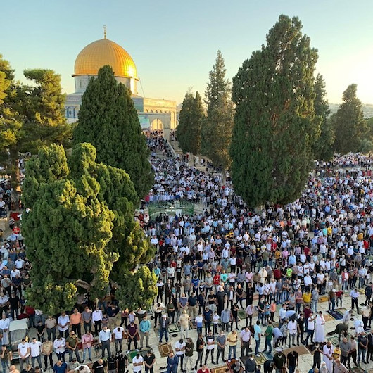 Mescid-i Aksa’da Kurban Bayramı namazı