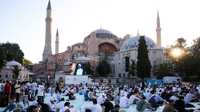 Eid al-Adha prayer at Hagia Sophia Grand Mosque

