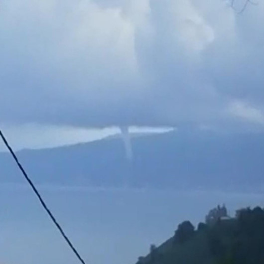 Rize açıklarında çıkan hortum korkuttu
