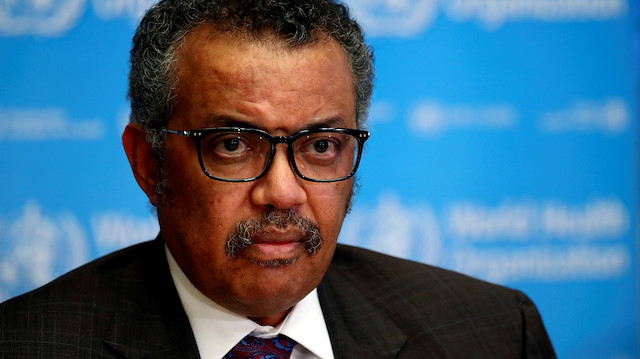 FILE PHOTO: Director General of the World Health Organization (WHO) Tedros Adhanom Ghebreyesus attends a news conference on the situation of the coronavirus (COVID-2019), in Geneva, Switzerland, February 28, 2020. 