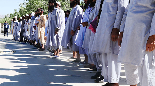 File photo: Taliban prisoners released by the Afghan government

