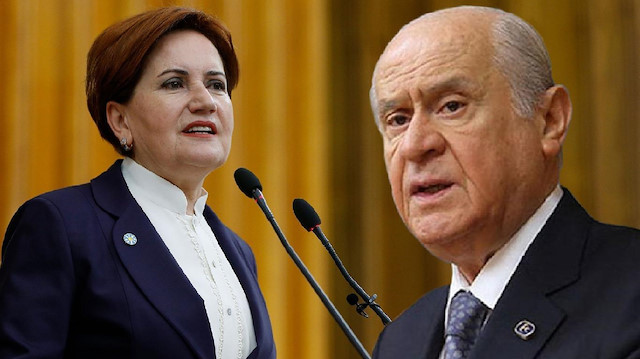 İYİ Parti Genel Başkanı Meral Akşener ve MHP lideri Devlet Bahçeli