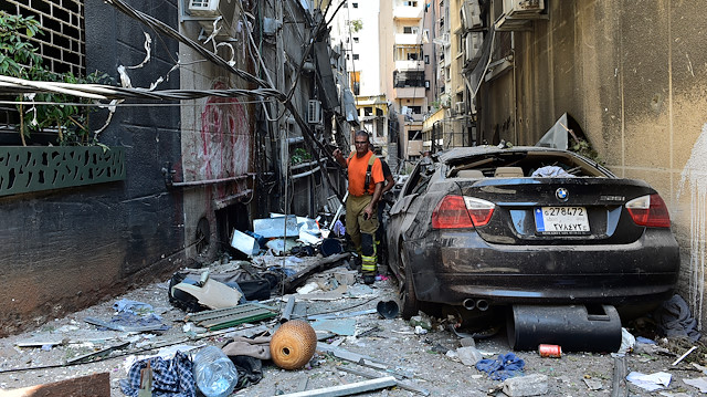 Damages due to explosion in Port of Beirut

