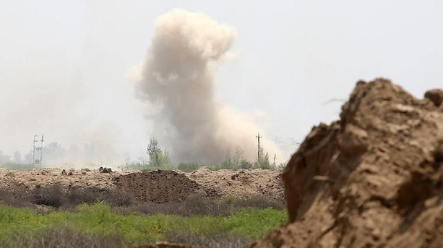 استهداف المنطقة الخضراء وسط بغداد بصاروخ كاتيوشا