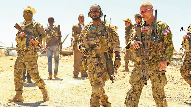 Amerikan askerleri, 25 Nisan 2017’de TSK’nın Sincar ve Karaçok dağlarını bombardımanı sonrasında da bölgeye giderek terör örgütünün yardımına koşmuştu.