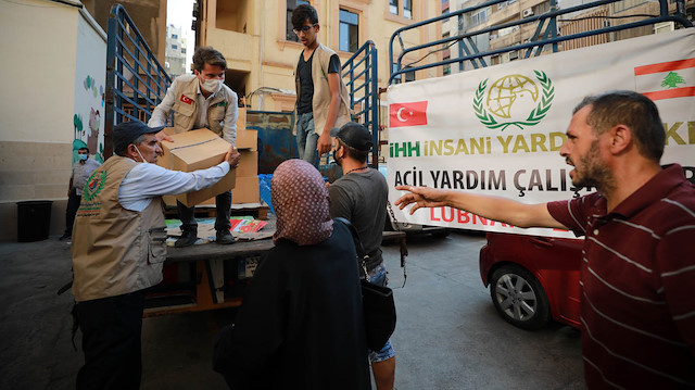 Turkey’s IHH aids thousands in Lebanon after blast