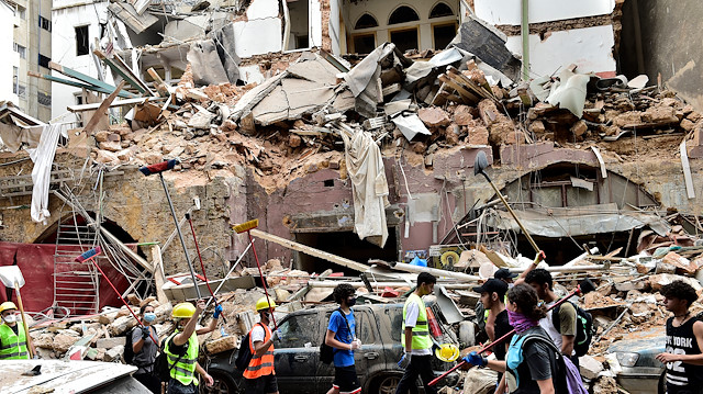 Damages due to explosion in Port of Beirut

