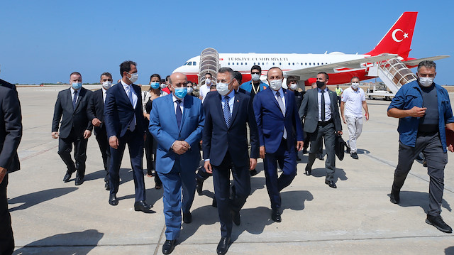 Cumhurbaşkanı Yardımcısı Fuat Oktay ile Dışişleri Bakanı Mevlüt Çavuşoğlu Lübnan'da 