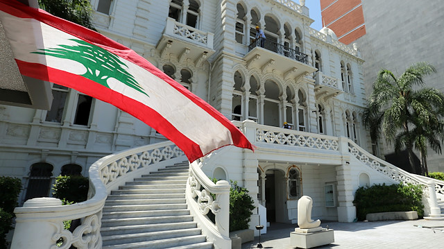 Lebanese flag is seen 