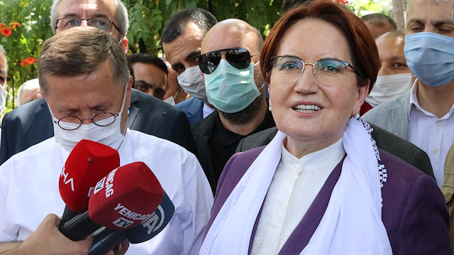 Meral Akşener, gazetecilerin sorularını yanıtladı. 