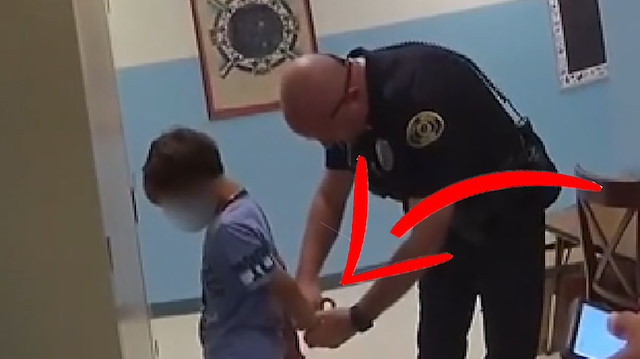 ABD bu görüntüyle sarsıldı: Polis 8 yaşındaki engelli çocuğa ters kelepçe taktı