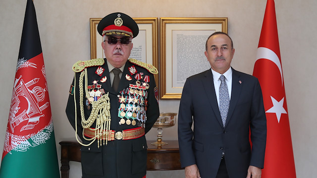 Dostum - Cavusoglu meeting in Ankara

