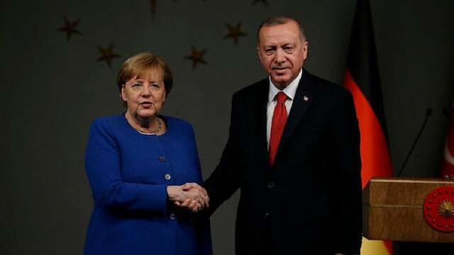File photo: President Recep Tayyip Erdoğan and German Chancellor Angela Merkel