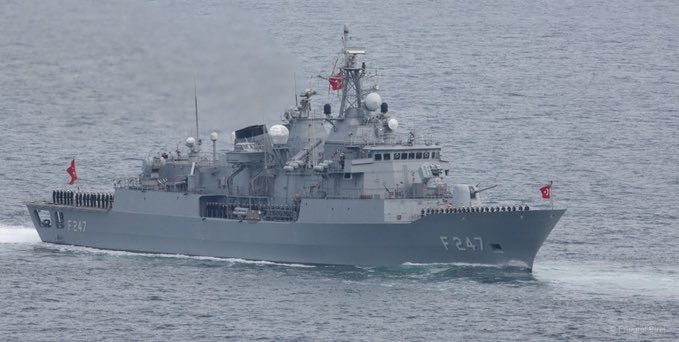 Türk fırkateyni Akdeniz'de