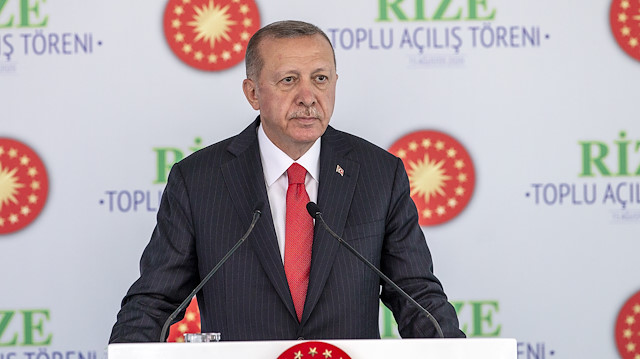 Cumhurbaşkanı Erdoğan: Doğu Akdeniz'de, Libya'da, Ege'de haklarımızı korumaya odaklandık