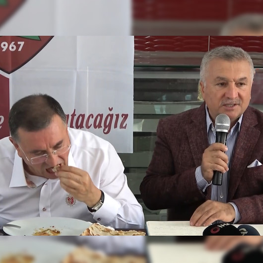 Hatayspordan kebapçıda sıra dışı basın toplantısı