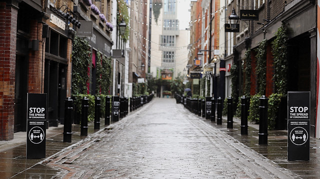 A view of an empty street near Covent Garden after it was closed off to cars, as the spread of the coronavirus disease (COVID-19) continues, in London, Britain June 27, 2020. Picture taken June 27, 2020.