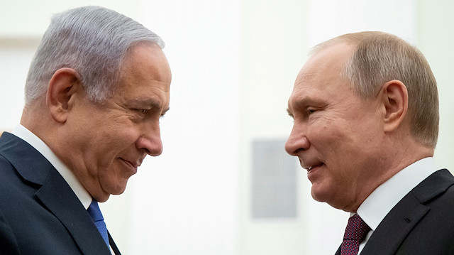 Russian President Vladimir Putin and Israeli Prime Minister Benjamin Netanyahu 