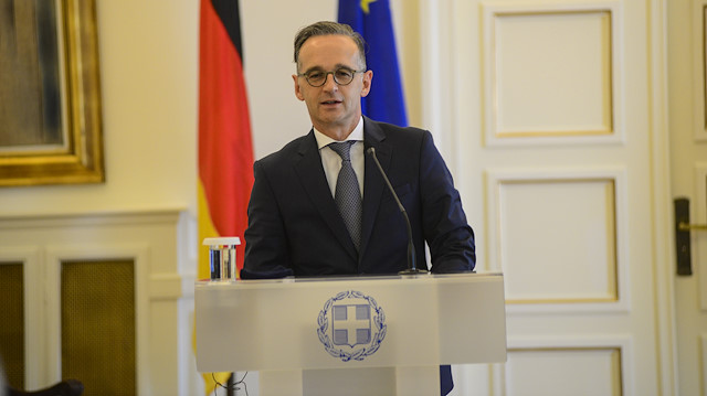 Germany’s foreign minister Heiko Maas in Athens