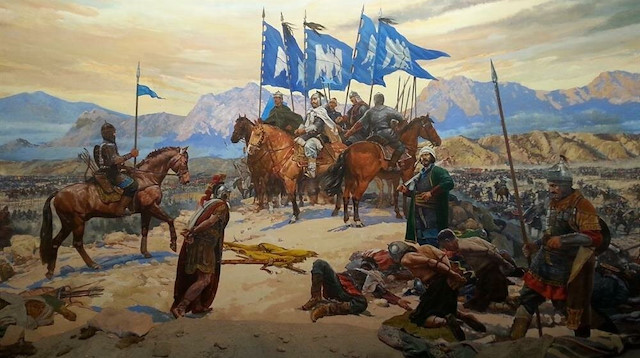 Malazgirt Meydan Savaşı'nın tasviri