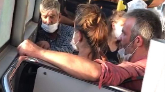 Otobüste kadına tokat atan bir kişi vatandaşlar tarafından cep telefonu kamerasıyla kaydedilmişti.