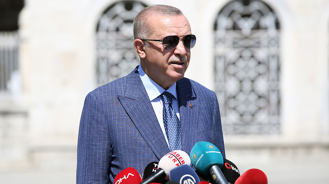 ​Cumhurbaşkanı Recep Tayyip Erdoğan, cuma namazı sonrası basın mensuplarına açıklamalarda bulundu. 