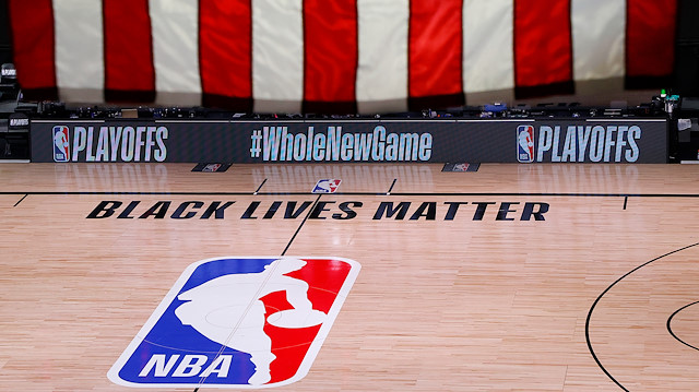 An empty court and bench is shown following the scheduled start time in Game Five of the Eastern Conference First Round between the Milwaukee Bucks and the Orlando Magic during the 2020 NBA Playoffs at AdventHealth Arena at ESPN Wide World Of Sports Complex on August 26, 2020 in Lake Buena Vista, Florida. The Milwaukee Buck have boycotted game 5 reportedly to protest the shooting of Jacob Blake in Kenosha, Wisconsin.