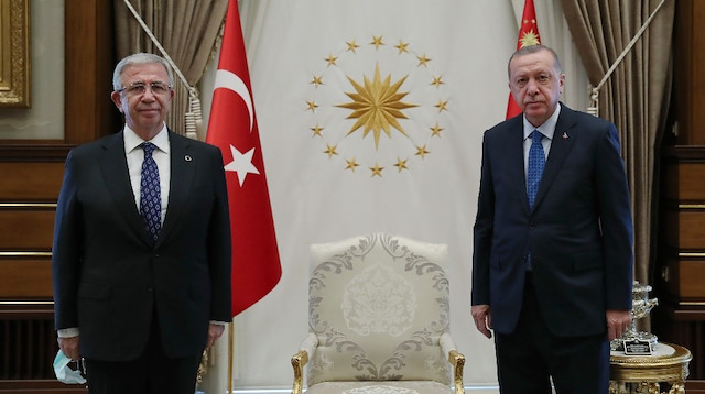 Ankara Belediye Başkanı Mansur Yavaş ve Cumhurbaşkanı Recep Tayyip Erdoğan