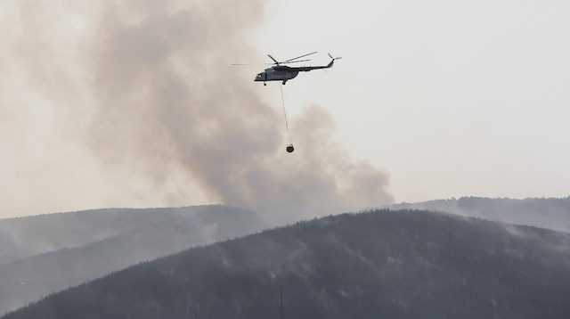 Kastamonu’da ormanlık alanda çıkan yangın söndürülemiyor