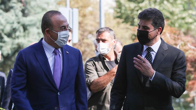 Çavuşoğlu meets KRG head Barzani