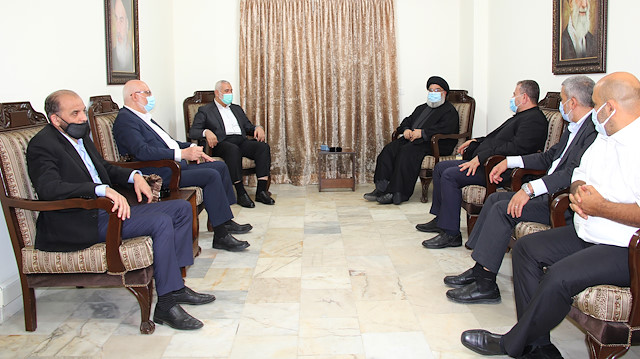 Ismail Haniyeh - Hassan Nasrallah meeting in Beirut

