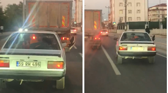 Ayaklarını camdan çıkarıp yolculuk yaptı
