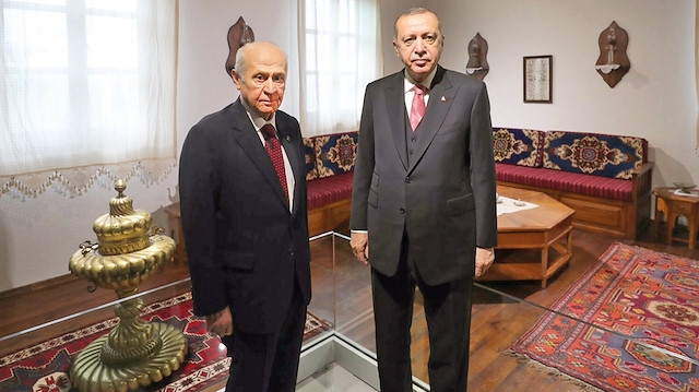 Cumhurbaşkanı Erdoğan ve MHP lideri Devlet Bahçeli