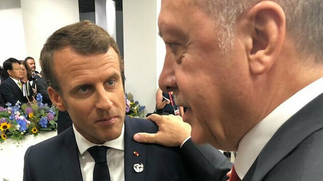 Cumhurbaşkanı Erdoğan ve Emmanuel Macron