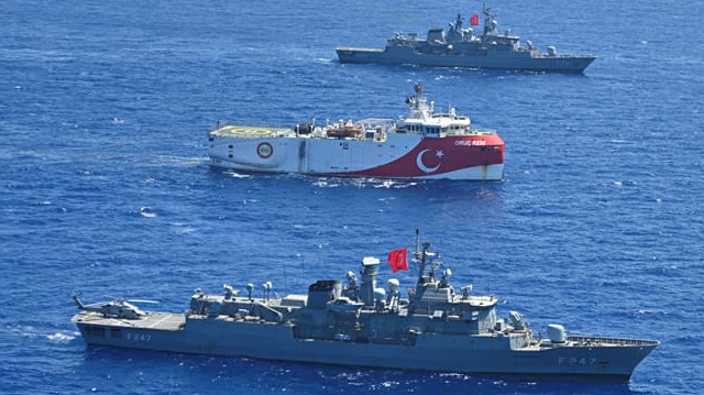 Turkey's Oruc Reis vessel in Eastern Mediterranean

