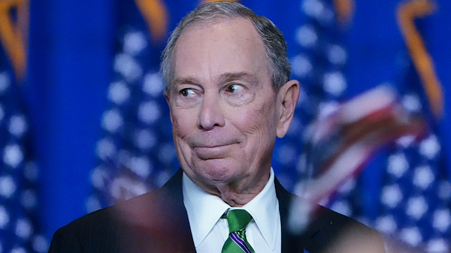 Former Democratic U.S. presidential candidate Mike Bloomberg appears before supporters after ending his campaign for president in Manhattan in New York City, New York, U.S., March 4, 2020. REUTERS/Carlo Allegri/File Photo

