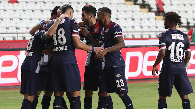 Antalyasporlu futbolcuların gol sevinçleri
