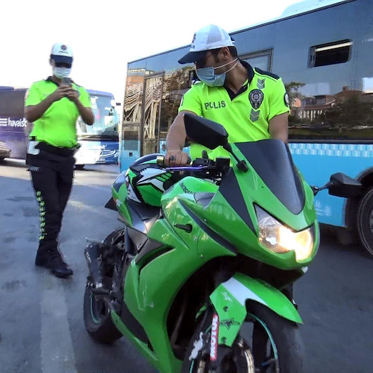 Avcılarda abart egzozlu motosiklet denetimi